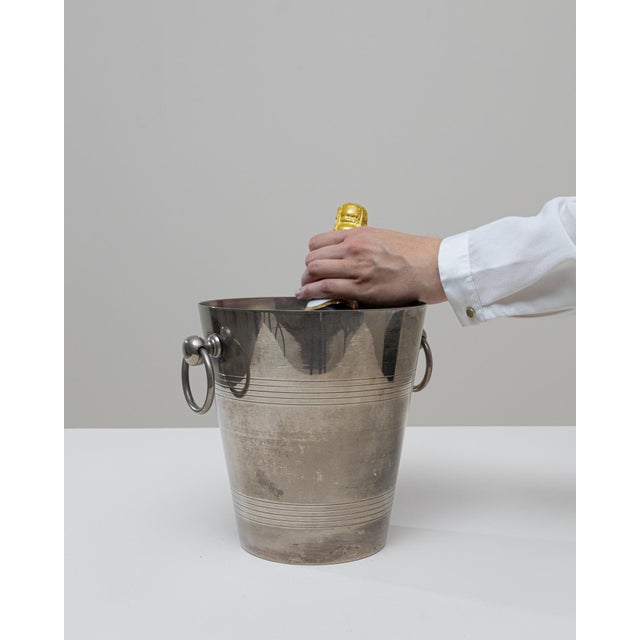 Mid 20th Century French Silver Plated Champagne Bucket For Sale In Greensboro - Image 6 of 18