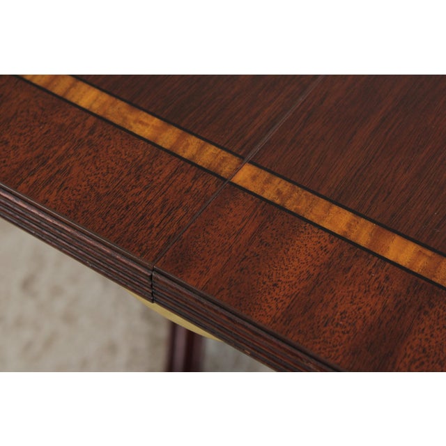 Henkel Harris Model 2207 Mahogany Dining Room Table For Sale - Image 10 of 15
