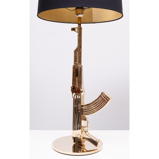Black Vintage Ak 47 Kalashnikov Table Gun Lamps by Philippe Starck for Flos, 2005, Set of 2 For Sale - Image 8 of 15