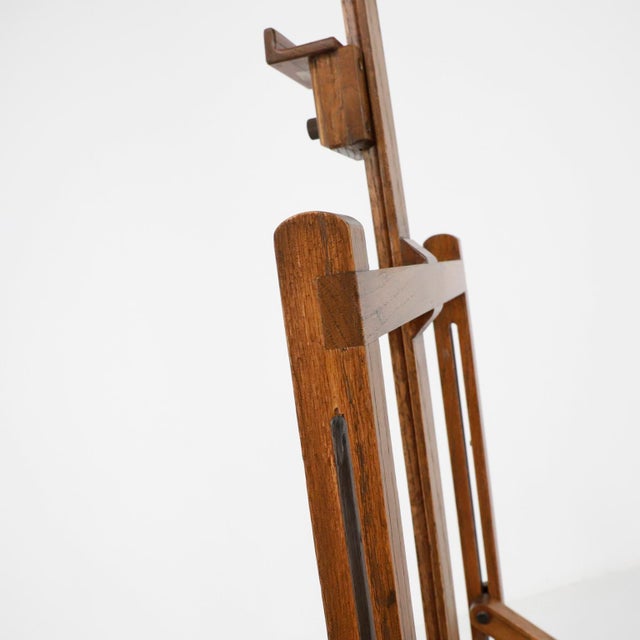 Vintage Folding Table Top Easel Made in Oak For Sale - Image 6 of 17