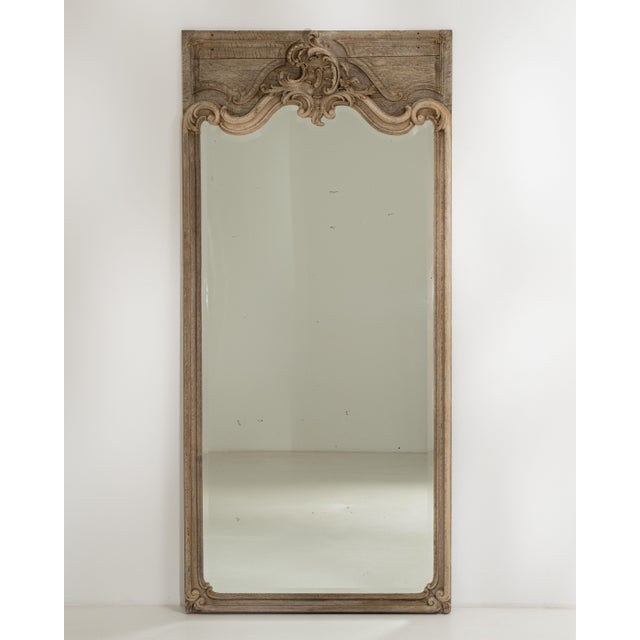 Early 19th Century France Louis XV Gold Oak Mirror For Sale - Image 4 of 15