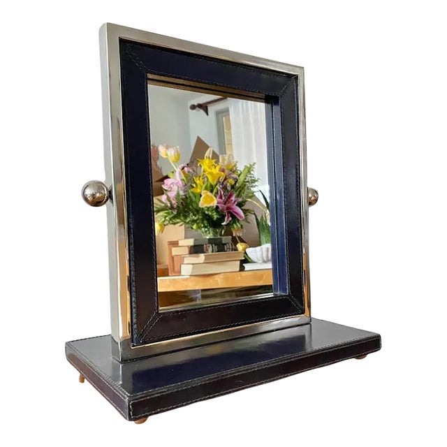 Vintage Postmodern Makeup Vanity Small Table Mirror For Sale