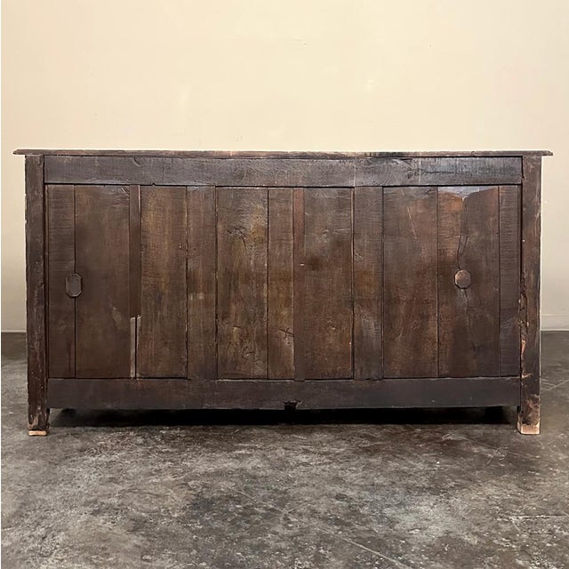 18th Century Country French Buffet in Stripped Elmwood For Sale - Image 12 of 12