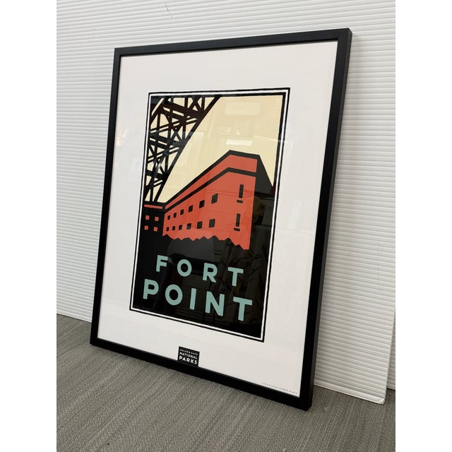 Design Plus Gallery presents a Framed Fort Point Golden Gate National Parks Print. The graphic composition depicts the...