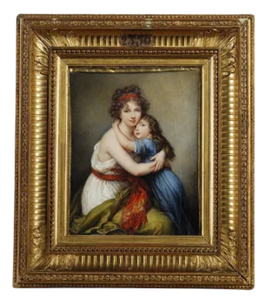 Joséphine Rozier, Portrait of Madam Vigée-Lebrun and Her Daughter, 1859, Framed