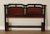 High Quality Vintage Paneled Queen Headboard with Ebonized 'Yoke'