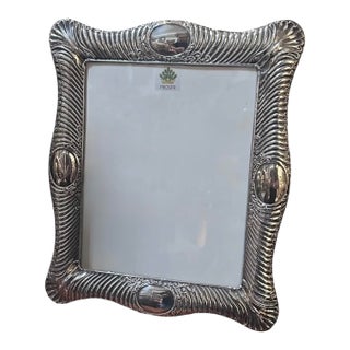 Art Deco English Sterling Silver Rectangular Picture Photo Frame For Sale