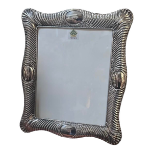 Art Deco English Sterling Silver Rectangular Picture Photo Frame