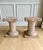 1980s Pair of Vintage Sculptural Carved Wood Ionic Column Side Tables / Architectural Pedestals For Sale - Image 5 of 12