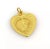Material: 24k yellow gold Measurements: 27mm long x 20mm wide x 1mm thick Weight: 4.3 grams This is a lovely heart shaped...