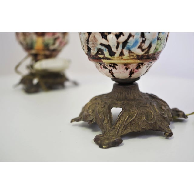Table Lamps from Capodimonte, 1950s, Set of 2 For Sale - Image 6 of 10