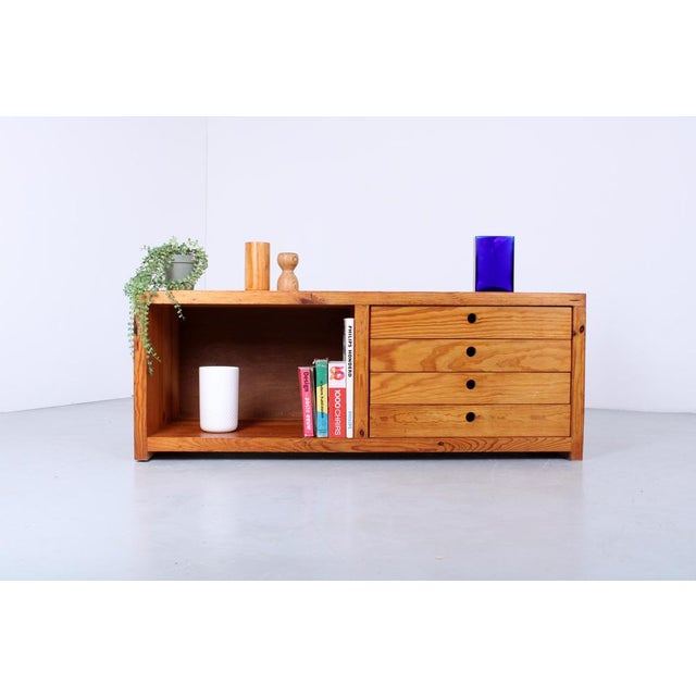 Small Sideboard in Pinewood by Ate Van Apeldoorn for Houtwerk Hattem, 1960s For Sale - Image 10 of 17