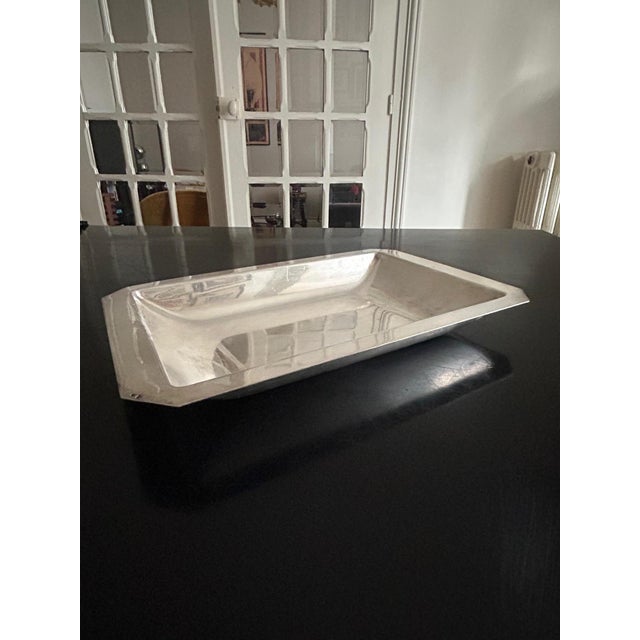 Silver-plated metal dish stamped RM, late 19th/early 20th century This piece has an attribution mark, I am sure that it is...