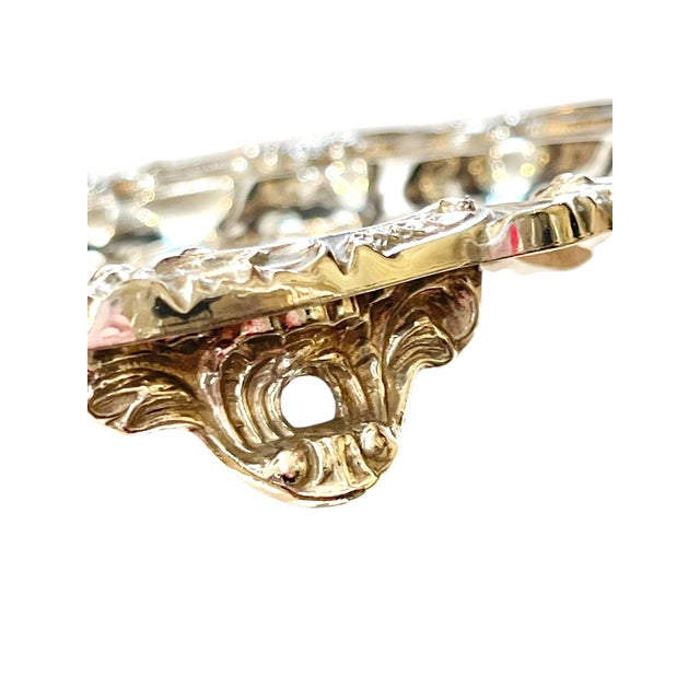 Vintage Footed Silver Salver Cocktail Tray Shell Detailing For Sale - Image 11 of 12