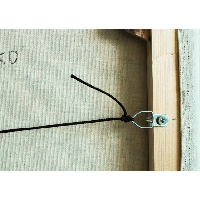 Blue Artist Andrei Sitsko "City Park Xix" Modern Original Painting - Set of 2 For Sale - Image 8 of 9