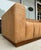 Cb2 Forte 81-Inch Channeled Saddle Leather Sofa With Walnut Base For Sale - Image 9 of 16