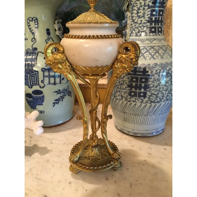 Beautiful pair of French 19th century Louis XVI cassolettes. These are magnificent on a fireplace mantel of on a table....