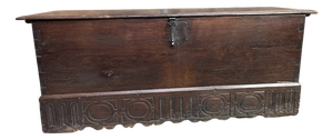 Antique Spanish Chest in Walnut, 1600s