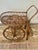 Wood French Riviera Rattan Bar Cart Audoux & Minet 1950s For Sale - Image 7 of 11