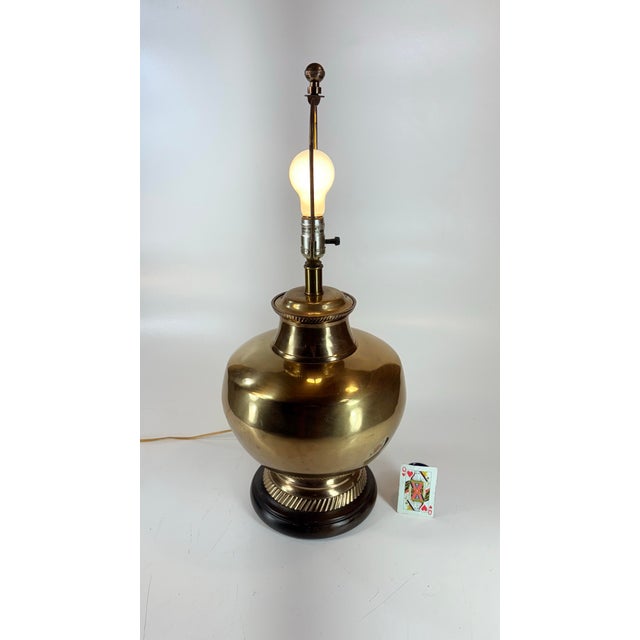 Mid 20th Century Fredrick Cooper Brass Lamp, Hollywood Regency, Midcentury Modern For Sale - Image 11 of 12