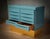 Blue Mid-Century Kittiwake Color and Brass Dry Bar Sideboard, 1980s For Sale - Image 8 of 10