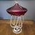 Mid-Century Modern Vintage Jozefina Krosno Glass Art Oil Lamp Made in Poland For Sale - Image 3 of 4