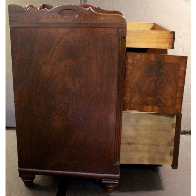 Early 19th Century Circa 1830 George IV - William IV Period Bedside Cabinet Commode For Sale - Image 5 of 12