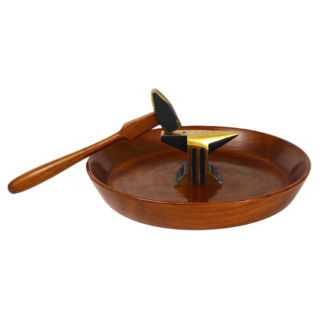 Mid-Century Austrian Nut Cracker Bowl by Richard Rohac, 1950s For Sale