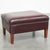 Bordeaux Cowhide Leather Ottoman For Sale - Image 12 of 12