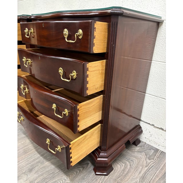 Brown Vintage Councill Furniture Chippendale Solid Mahogany Nightstands Bedside Tables For Sale - Image 8 of 18
