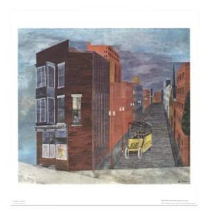 Ben Shahn 'Ohio Magic' Modernism Brown,Blue,Black & White,Gray,Green,Purple Usa Offset Lithograph