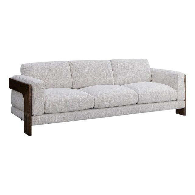 Cream Elyn Cream Boucle Sofa For Sale - Image 8 of 8