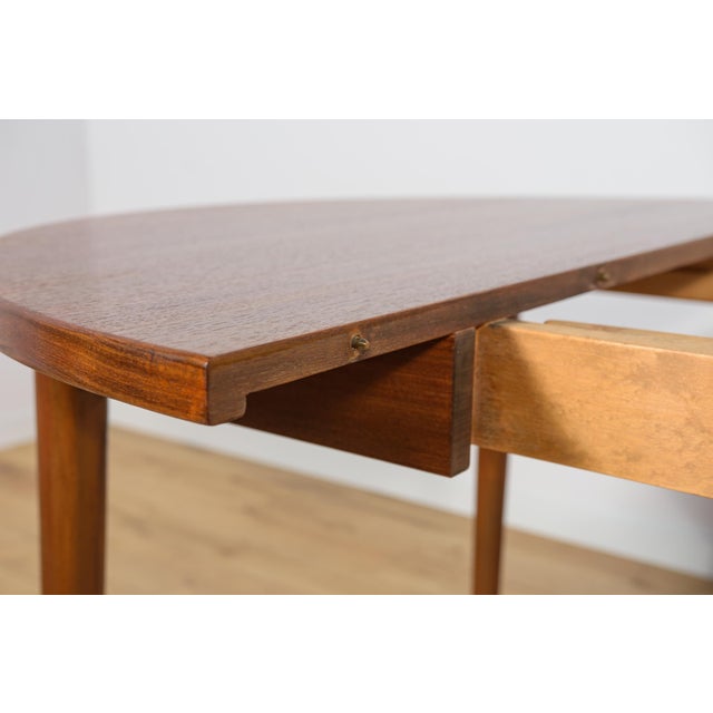 Mid-Century Round Teak Dining Table by Nils Jonsson for Hugo Troeds, Sweden, 1960s For Sale - Image 13 of 18