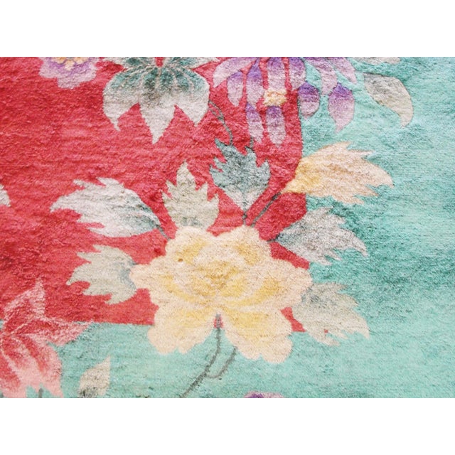 Early 20th Century Antique Art Deco Chinese Oriental Rug-8'8" X 11'4" For Sale - Image 5 of 11