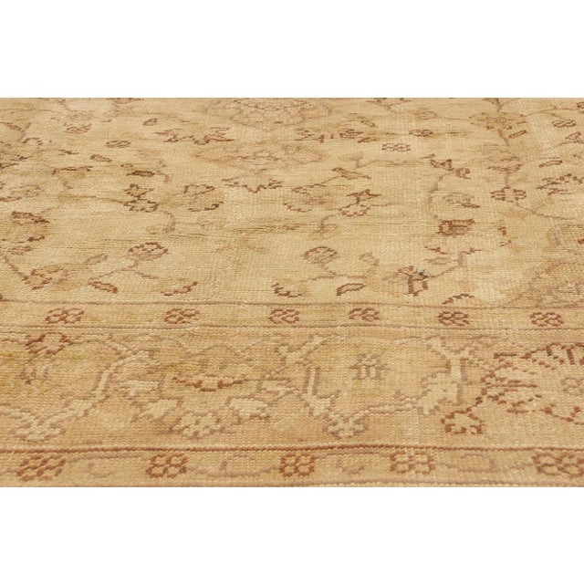 Early 20th Century Antique Turkish Oushak Rug with Modern Style - 10'04 x 13'10 For Sale - Image 5 of 10