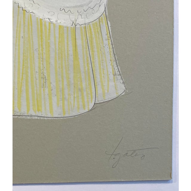 1960s Theater Costume Study For Sale - Image 4 of 4