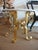 Vintage Italian Gold Leaf Gilded Iron & Marble Top End Side Tables Pair Of, 1960's For Sale - Image 4 of 10