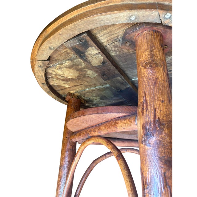 Adirondack Old Hickory Furniture Company, Martinsville Indiana Rustic Cabin Table For Sale - Image 9 of 10