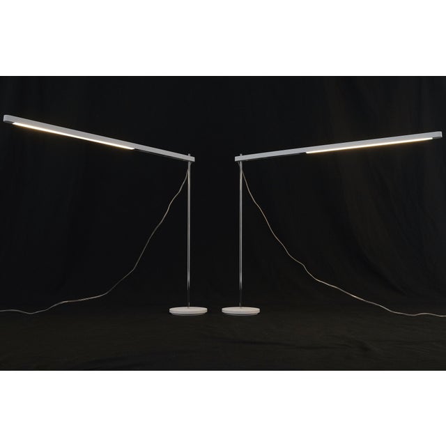Mid-Century Modern Mid Century Italian Modern Artemide Desk Lamps Adjustable Height - A Pair For Sale - Image 3 of 12