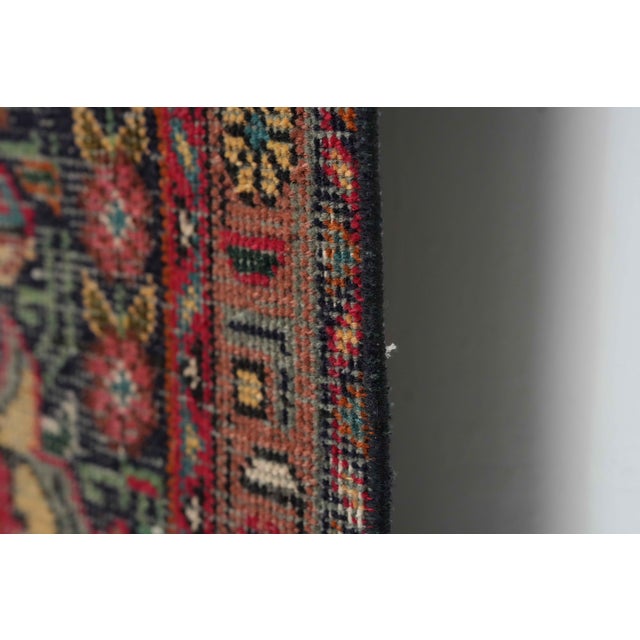 Red 1970s Vintage Persian Handmade Wool 10x13 Red Area Rug For Sale - Image 8 of 11