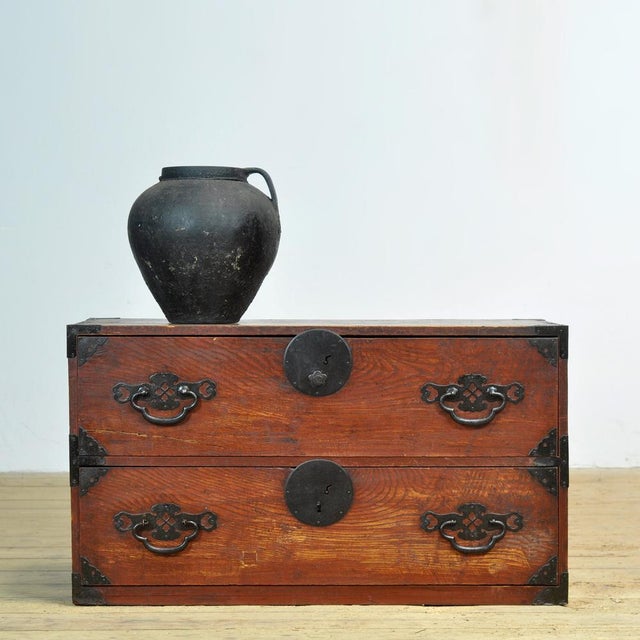 Japanese Tansu Chest of Drawers, 1870s For Sale - Image 14 of 16