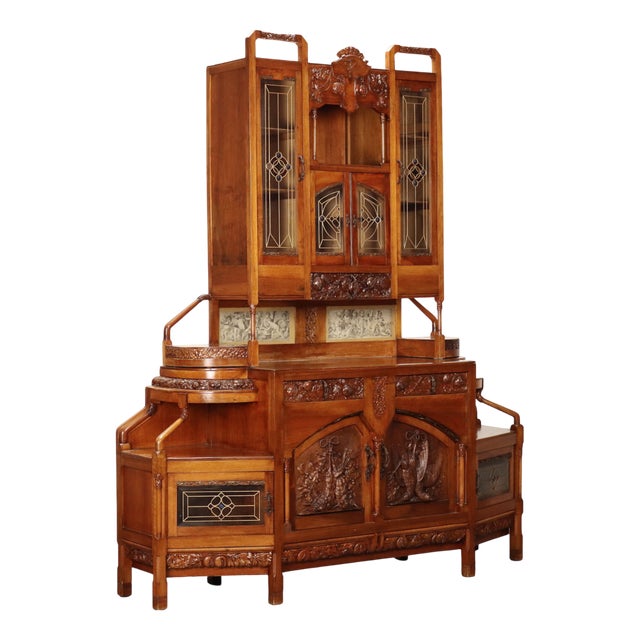 Italian Liberty Sideboard, 1905-1915 For Sale