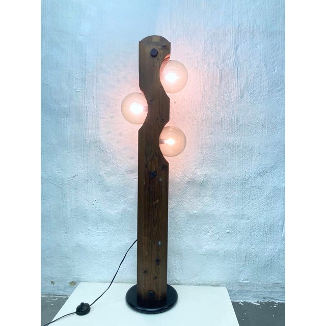 One 1970s floor lamp with three bulbs, E14 sockets, by Temde (sticker missing). We have other lamps from this series...
