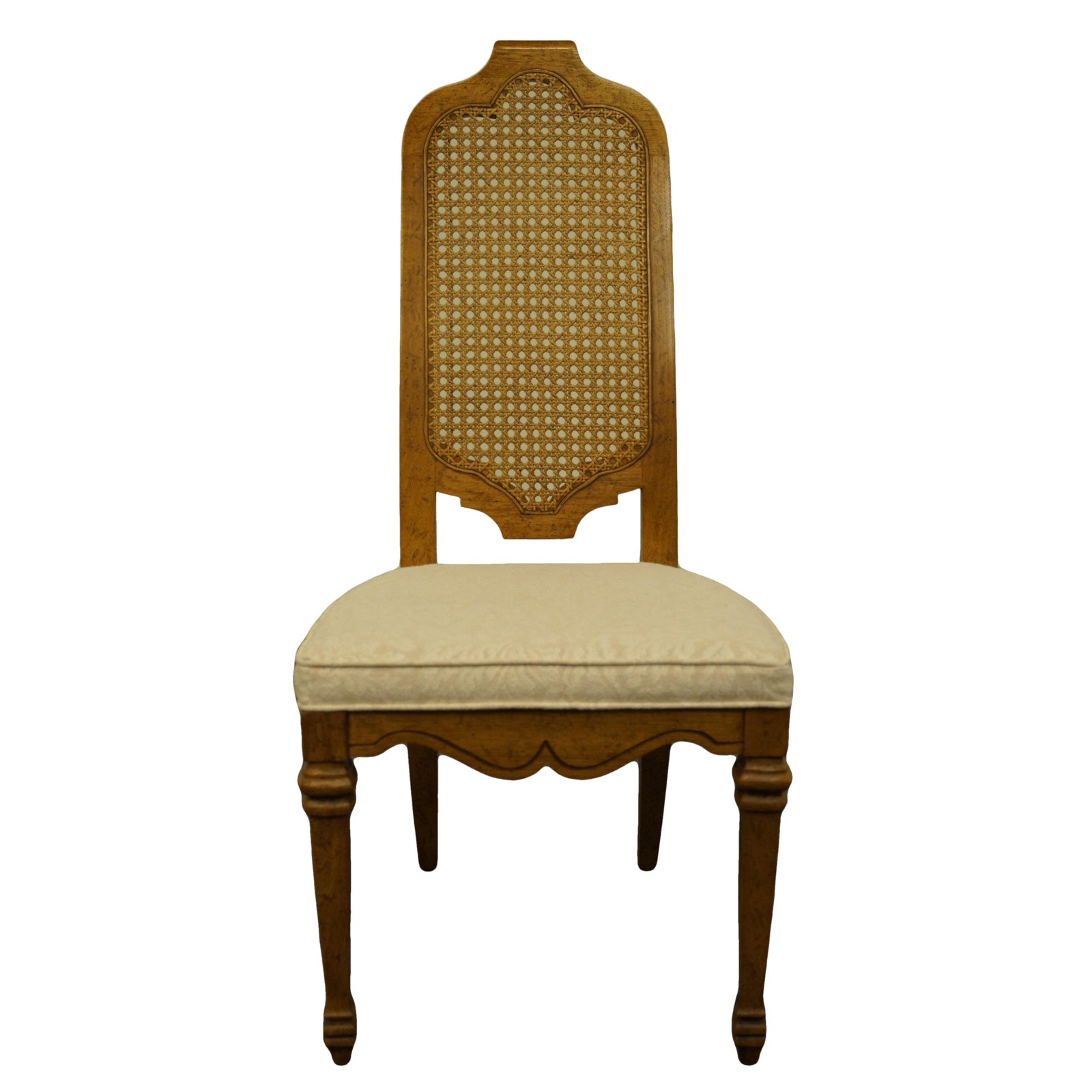 Late 20th Century Vintage Heritage Furniture Italian Style Cane Back