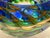 Blue Late 20th Century Signed Mark Wagan Studio Art Glass Bowl – Blue Green Vortex Swirl Sculptural Vessel For Sale - Image 8 of 12