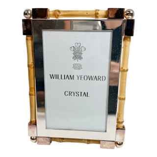 William Yeoward Crystal Classic Bamboo Frame 5 X 7 For Sale