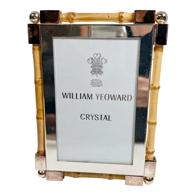 William Yeoward Crystal Classic Bamboo Frame 5 X 7 For Sale
