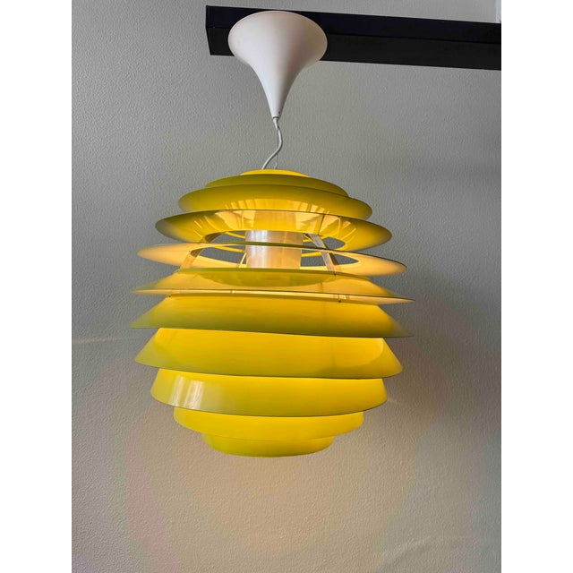 Danish Olive Green PH Louvre Pendant Light by Poul Henningsen for Louis Poulsen, 1960s For Sale - Image 14 of 18
