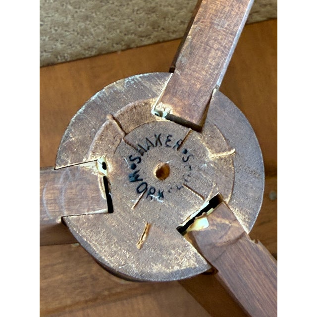 American Vintage Shaker Candle Stand Table For Sale - Image 3 of 11