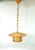 Tan Mid-Century Reed Ceiling Lamp, Italy, 1970s For Sale - Image 8 of 9